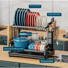 GENERICO - Organizador Loza Drenaje Agua Platos Vasos Desague