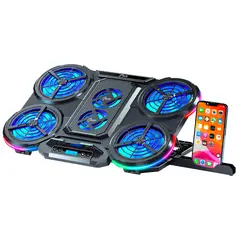 JYR TECHNOLOGY - Base Refrigerante Gamer Brjr-018 Glacier 6fan