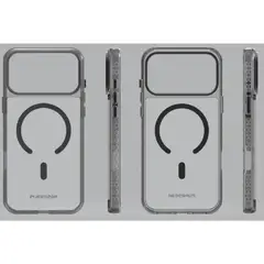 PURE GEAR - Estuche para iPhone 17 Pro Max Puregear SlimShell Plus Kik Clear-Negro