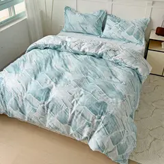 STANZIA HOME - Forro Duvet Mosaico Azul - Cama Doble - 140