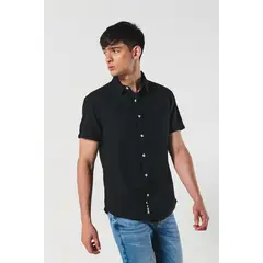 KOAJ - Camisa sport collar manga corta en colores solidos de t Hombre