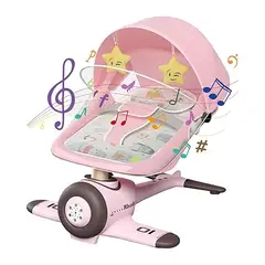 KIDSHOP - Silla Mecedora Electrica Con Movimiento Lateral W5251Rosa