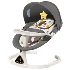 KIDSHOP - Silla Mecedora Eletrica Comedor Movimiento Lateral W5250 Gris