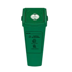 NOVEDADES PLASTICAS - Papelera Tapa Plana Vaivén 51 Litros Verde