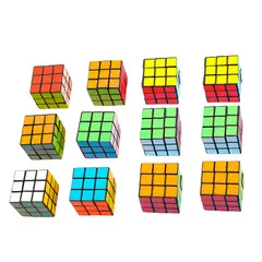 GENERICO - Cubo Multicolor Para Regalos Fiestas Juguete X 12 Unidades