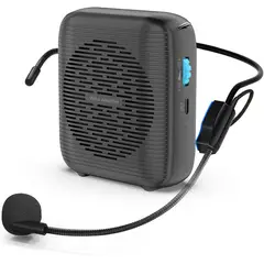 GENERICO - Parlante Amplificador de Voz Portátil Bluetooth con Micrófono Diadema