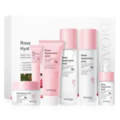 BIOAOUA - Kit Facial Rosas Acido Hialuronico Rose Bioaqua X 6