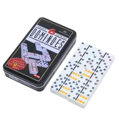 GENERICO - Dominó Doble 6 Con 28 Fichas Portátil + Estuche De Metal