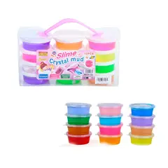 GENERICO - Slime Kit Slime Con Escarcha En Recipientes X 12 Unidades