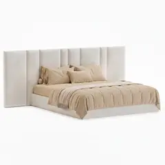 GENERICO - Cama moderna 140x190 color blanco