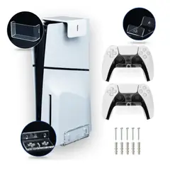 GENERICO - Soporte Repisa Base Pared Ps5 Fatslimpro+2 Sop Control Color Slim Disco