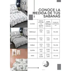 SIRENITAS - Sabana ajustable Bajera Cama Semidoble Filadelfia