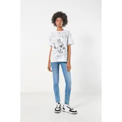 KOAJ - Camiseta para mujer manga corta estampada en frente de Mujer