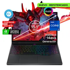 LENOVO - Portátil Gamer Legion Core i9 64GB SSD 4TB RTX5070 8GB
