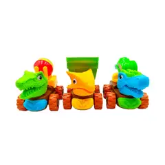 JUGUETERIA EXPRESS - Camion Niñera Dinosaurio Armable Con Herramientas 45cm