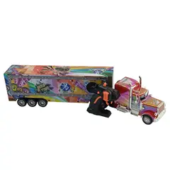 JUGUETERIA EXPRESS - Tractomula Camion Control Remoto 62cm Largo Con Musica Y Luz