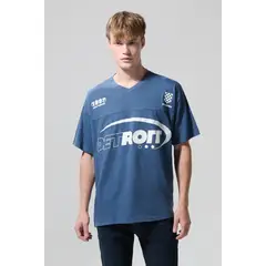 KOAJ - Camiseta manga corta cuello v masculina oversize Hombre