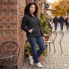 CAELI - Chaqueta mujer acolchada marca ref sofi lluvia frio