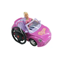 JUGUETERIA EXPRESS - Carro Descapotable Para Muñecas A Control Remoto Con Humo