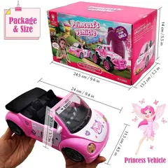 JUGUETERIA EXPRESS - Carro Descapotable Para Niñas A Control Remoto Con Muñeca