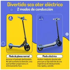 AMERICAN GENERICS - Scooter Eléctrico Infantil con Parlante Bluetooth