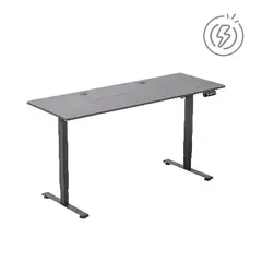RELAN - Escritorio Eléctrico Ajustable E-DESK-4 Con Rodachinas Negro
