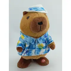 JUGUETERIA EXPRESS - Juguete Peluche Capibara Interactivo Camina Con Musica 30cm
