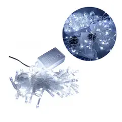 ADQUIERELO YA - Extensión Luz LED Lineal Blanca 100 Luces 7 Metros Cable Transp REF 1421