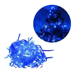 ADQUIERELO YA - Extensión Luz LED Lineal Azul 100 Luces 7 Metros Cable Transp REF 1422