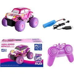 JUGUETERIA EXPRESS - Carro Para Niñas A Control Remoto Tipo Monster