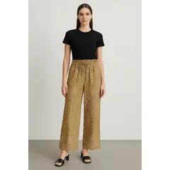 FRIOLENTA - Pantalón Suelto Ligero Flores Verano
