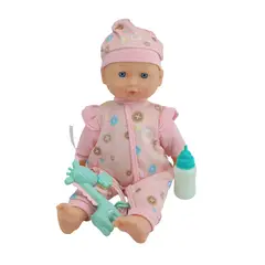 JUGUETERIA EXPRESS - Muñeco Bebe 10 Sonidos Con Tetero Y Sonajero 30cm