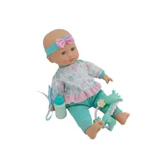 JUGUETERIA EXPRESS - Muñeco Bebe 10 Sonidos Con Tetero Y Sonajero 30cm
