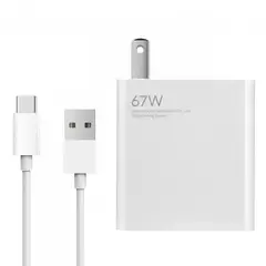 XIAOMI - Kit Cargador Rápido 67W + Cable USB-C 100 Original