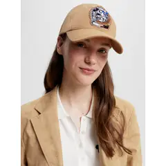 TOMMY HILFIGER - Gorra beige de béisbol con escudo Disney x Tommy