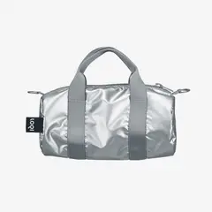LOQI - Duffel Pequeño Ligero Gris Metalizado