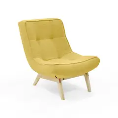 VENECIA - Poltrona Samoa 77x88x87 Tela Mostaza Natural