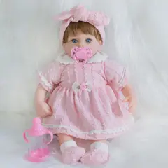 GENERICO - Muñeca Realista Reborn Cuerpo Tela Y Silicona Renacida