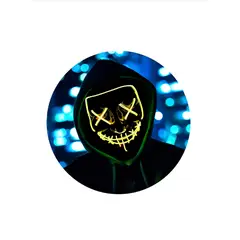 GENERICO - Mascara Luz Led La Purga Halloween