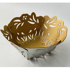 MYARKA LATINA - Panera Olimpo Plata y Dorado 1 pieza