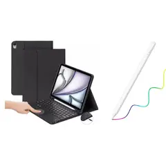 GENERICO - Funda Estuche Teclado Touchpad Para ipad Pro 11 2018 - 2022 + lapiz