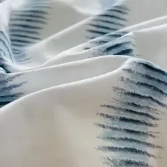 STANZIA HOME - Juego de Sabana 100% Algodón Kasuri - Cama Queen - 160