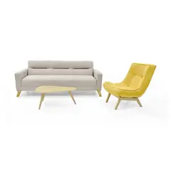 VENECIA - Sala con Sofa Cama Sion y Poltrona Samoa + Mesa De Centro Drop
