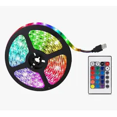 GENERICO - Cinta LED 5 Metros con Control Para Decoración