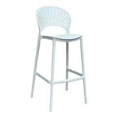 DISTRIONLINE - Butaco Africano Abanico Moderno blanco X2