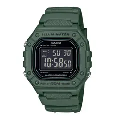 CASIO - Reloj W-218H-3B Diseño Deportivo