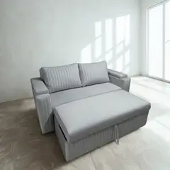 GENERICO - Sofá Cama Reclinable Plata Holanda – Cama Extensible 3 Puestos