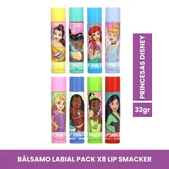 LIP SMACKER - Bálsamo Labial - Princesas Disney - Party Pack x8 32gr
