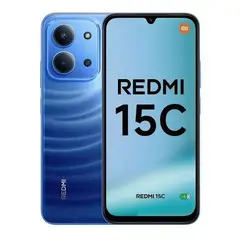 XIAOMI - Celular Redmi 15C 256GB 4GB RAM Ampliable a 8GB Azul