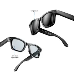 GENERICO - Gafas de Sol Inteligentes Lentes Duales Cámara 4k Wifi Traductoras llamadas música